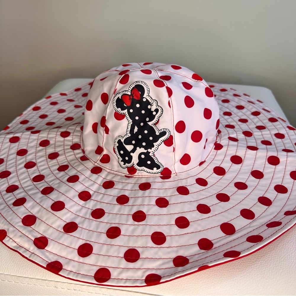 Disney Parks Minnie Mouse Polka Dot Sun Hat - Adult Size